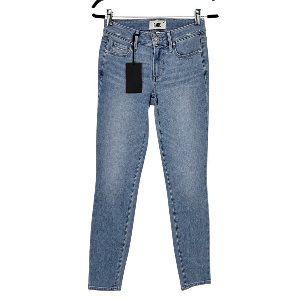 NWT Paige Transcend Vintage Wash Verdugo Ankle Mid Rise Ultra Skinny Jeans Sz 23